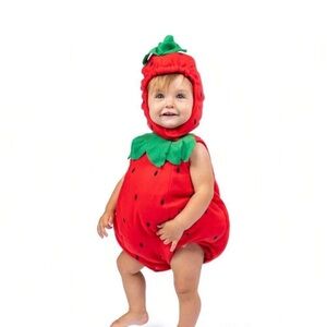 Charming Strawberry Costume for Kids